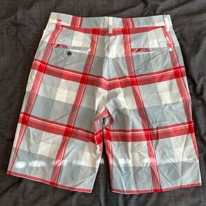32” Adidas Plaid Golf Shorts